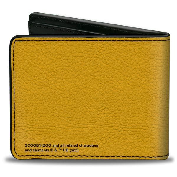 Buckle Down Bi-Fold Wallet - Scooby Doo WOULD YOU DO IT FOR A SCOOBY SNACK? Pose Yellow/Pink/Black