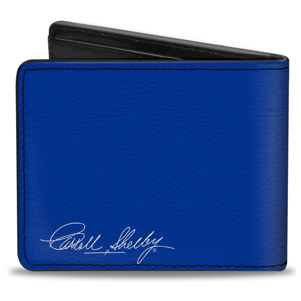 Buckle Down Bi-Fold Wallet - SHELBY Cobra 3-Stripe + Signature Blue White Gray Red