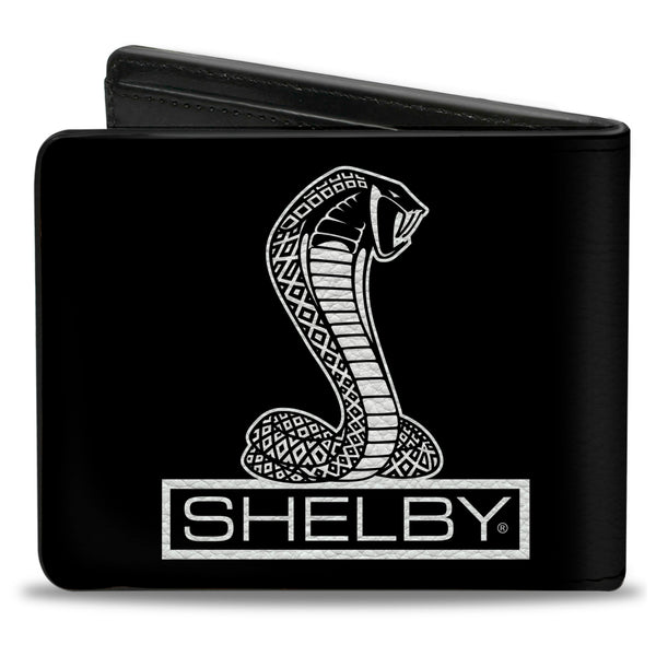 Buckle Down Bi-Fold Wallet - SHELBY Tiffany Box Black White