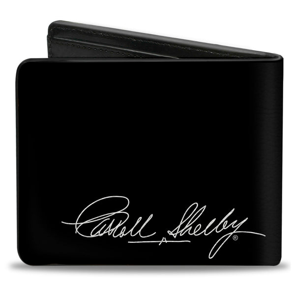 Buckle Down Bi-Fold Wallet - SHELBY Tiffany Split + Signature Black White