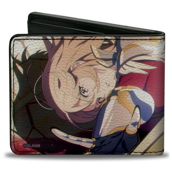 Buckle Down Bi-Fold Wallet - SOLO LEVELING Cha Hae-in Pose And Title Logo