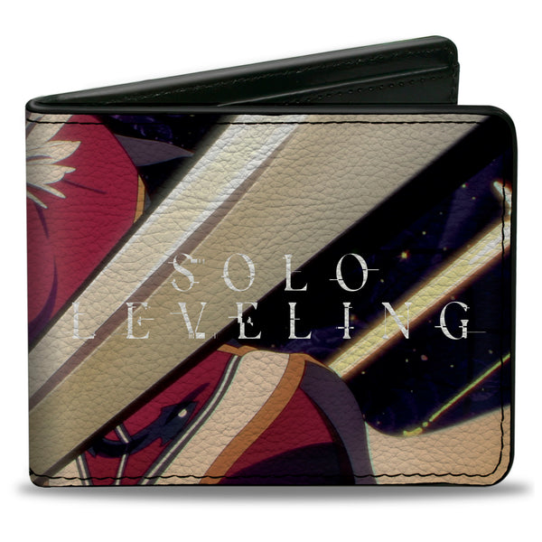 buckle down Bi-Fold Wallet - SOLO LEVELING Cha Hae-in Pose and Title Logo