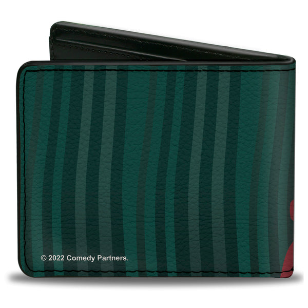 Buckle Down Bi-Fold Wallet - South Park Boys Group Pose Stripe Greens