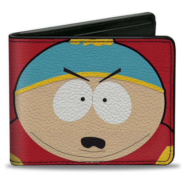 buckle down Bi-Fold Wallet - South Park Cartman Face Character Close-Up Red