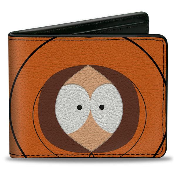 buckle down Bi-Fold Wallet - South Park Kenny Face Character Close-Up Orange