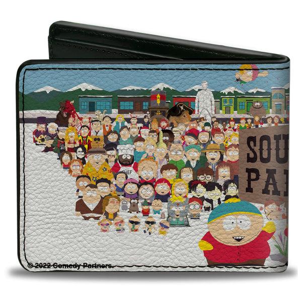 Buckle Down Bi-Fold Wallet - SOUTH PARK Title Characters Group Pose