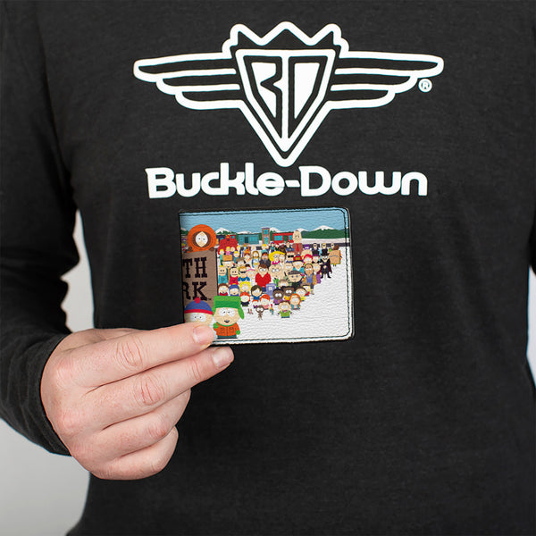 Buckle Down Bi-Fold Wallet - SOUTH PARK Title Characters Group Pose