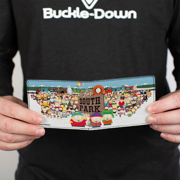 Buckle Down Bi-Fold Wallet - SOUTH PARK Title Characters Group Pose