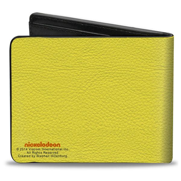 Buckle Down Bi-Fold Wallet - SpongeBob Face CLOSE-UP Yellows