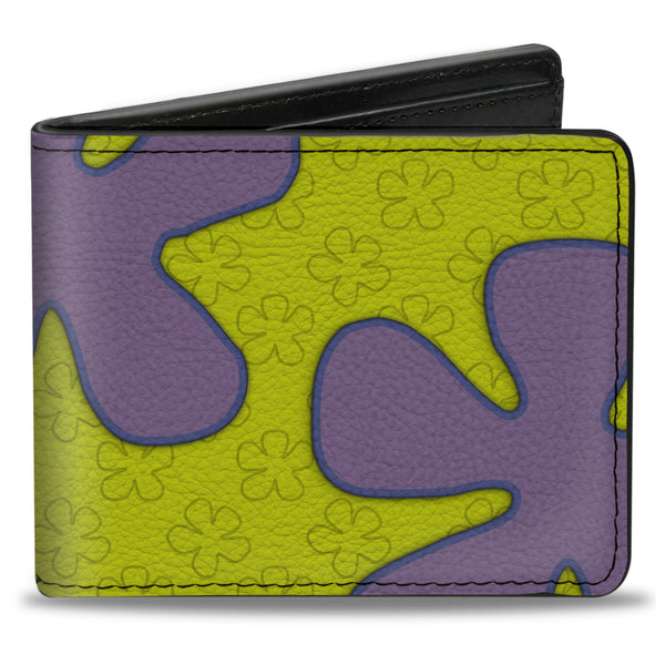 buckle down Bi-Fold Wallet - SpongeBob Flower Cloud Bounding Greens Purples