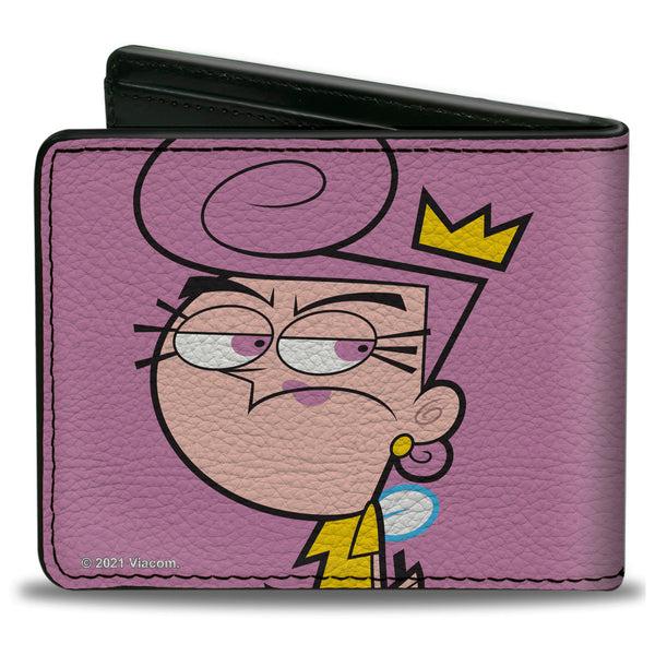 Buckle Down Bi-Fold Wallet - The Fairly OddParents Cosmo Green + Wanda Pink Poses