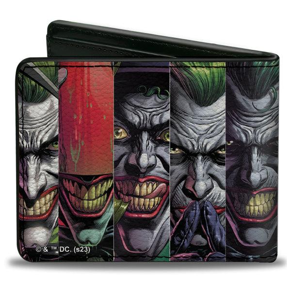 Buckle Down Bi-Fold Wallet - The Joker 10-Comic Book Cover Expression Blocks