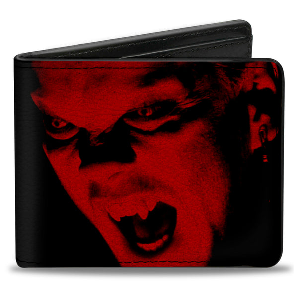 buckle down Bi-Fold Wallet - The Lost Boys David Face CLOSE-UP + Logo Black Reds White