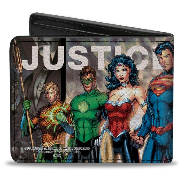 Buckle Down Bi-Fold Wallet - THE NEW 52 JUSTICE LEAGUE Issue #1 7-Superhero Variant Cover Group Pose