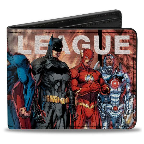 buckle down Bi-Fold Wallet - THE NEW 52 JUSTICE LEAGUE Issue #1 7-Superhero Variant Cover Group Pose