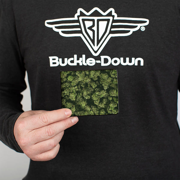 Buckle Down Bi-Fold Wallet - Vivid Marijuana Nugs Stacked