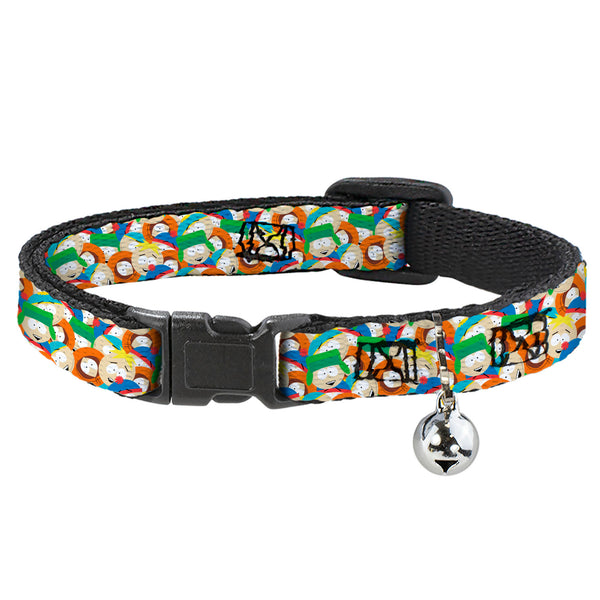 buckle down Breakaway Cat Collar with Bell - South Park Boys Expressions Stacked