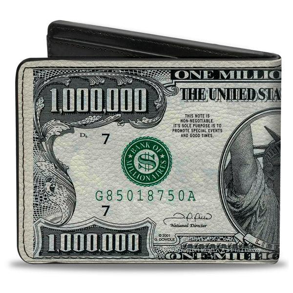Buckle Down Bi-Fold Wallet - 1 Million Dollar Bill