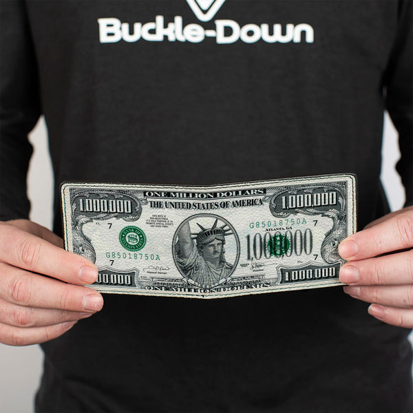 Buckle Down Bi-Fold Wallet - 1 Million Dollar Bill