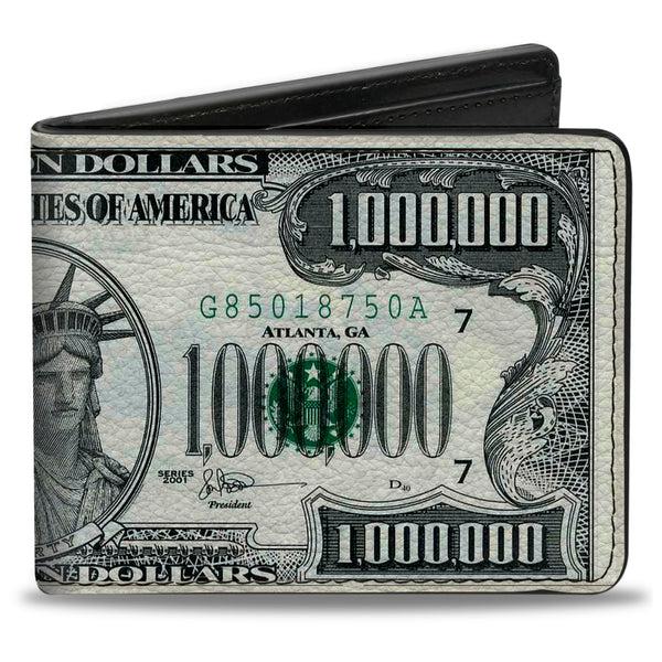 buckle down Bi-Fold Wallet - 1 Million Dollar Bill