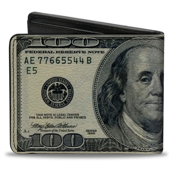 Buckle Down Bi-Fold Wallet - 100 Dollar Bills