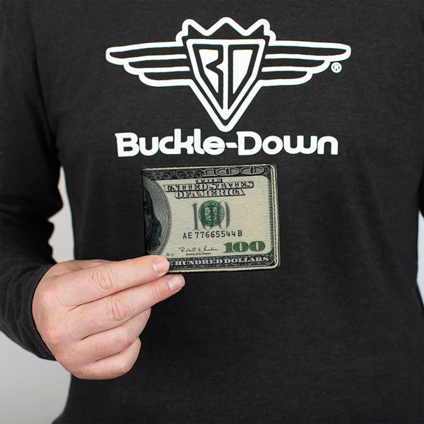 Buckle Down Bi-Fold Wallet - 100 Dollar Bills