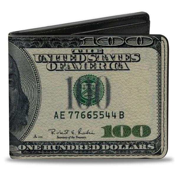 buckle down Bi-Fold Wallet - 100 Dollar Bills