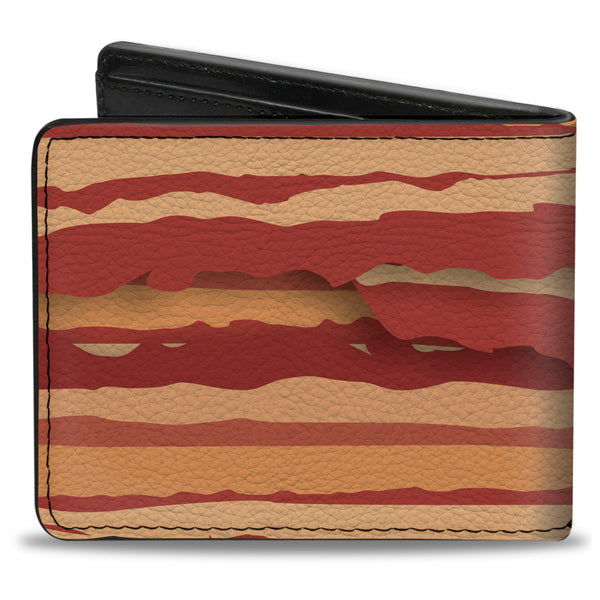 Buckle Down Bi-Fold Wallet - Bacon Stacked