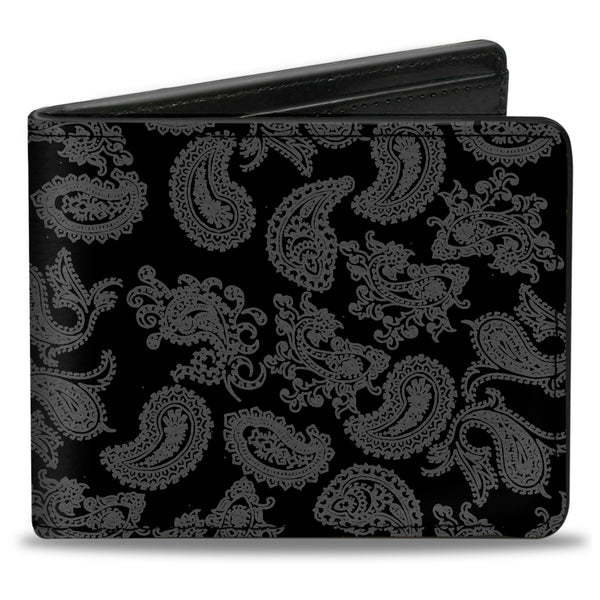 buckle down Bi-Fold Wallet - Bandana Black Gray