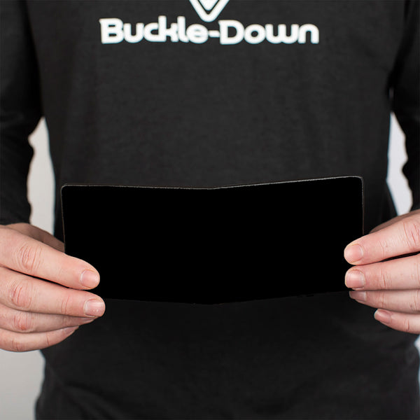 Buckle Down Bi-Fold Wallet - Black
