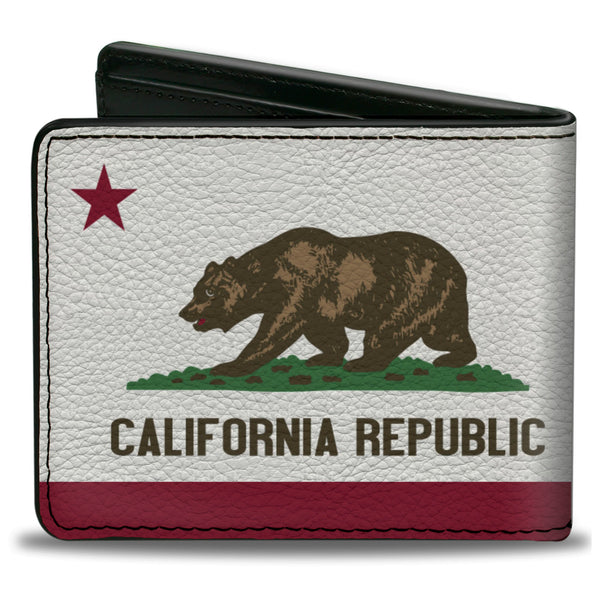 Buckle Down Bi-Fold Wallet - California Flag