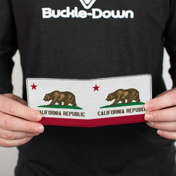 Buckle Down Bi-Fold Wallet - California Flag