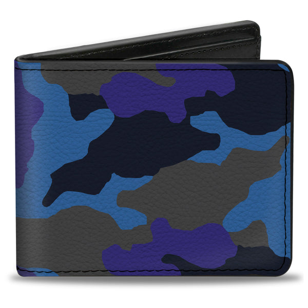 buckle down Bi-Fold Wallet - Camo Blue