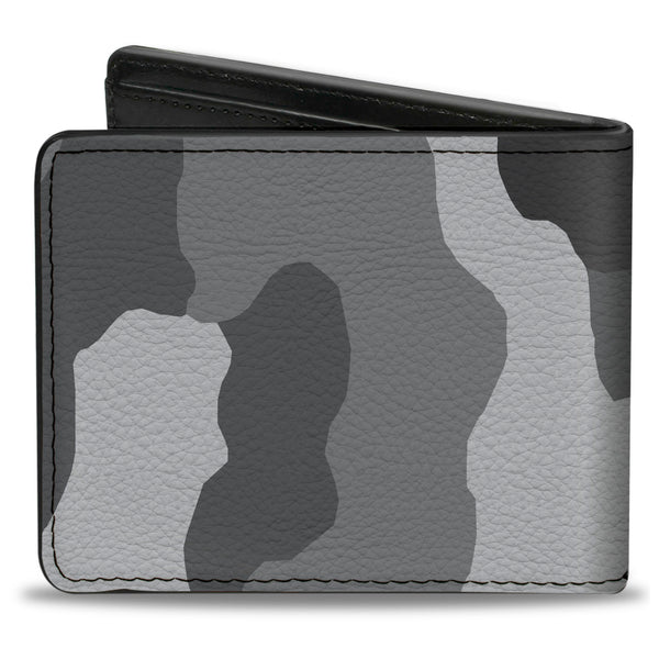 Buckle Down Bi-Fold Wallet - Camo White