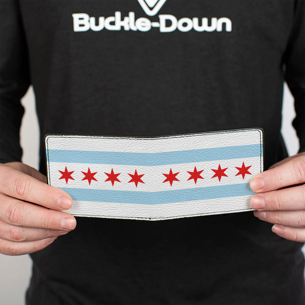 Buckle Down Bi-Fold Wallet - Chicago Flag