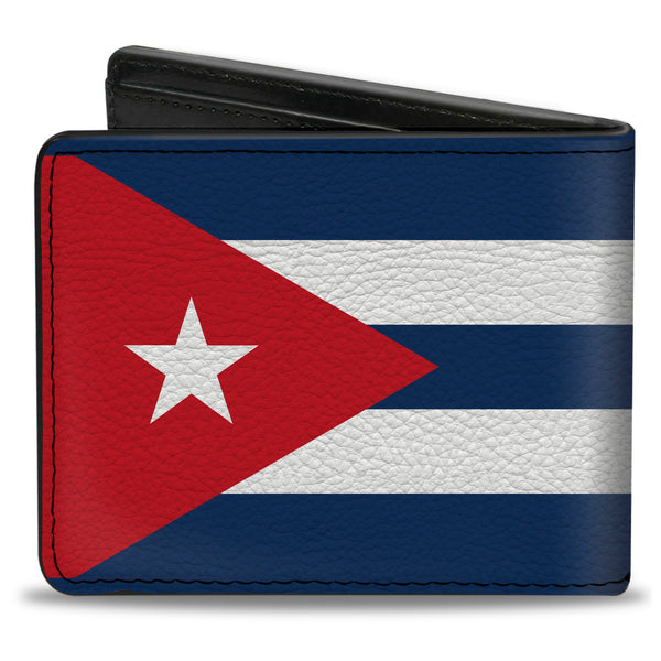 Buckle Down Bi-Fold Wallet - Cuba Flags