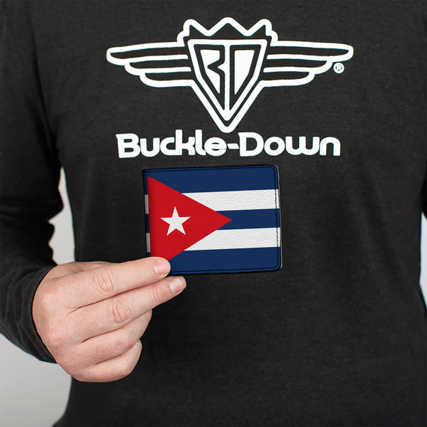Buckle Down Bi-Fold Wallet - Cuba Flags