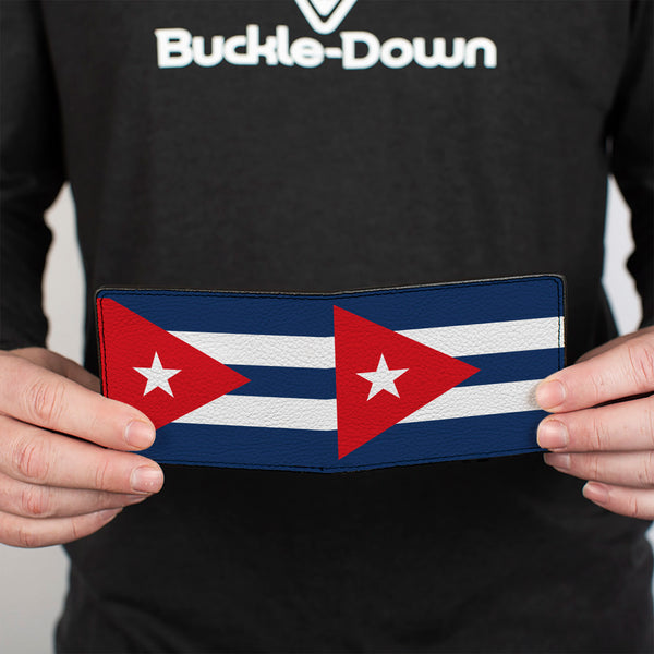 Buckle Down Bi-Fold Wallet - Cuba Flags