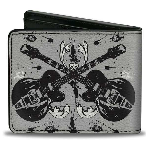 Buckle Down Bi-Fold Wallet - Electric Guitars