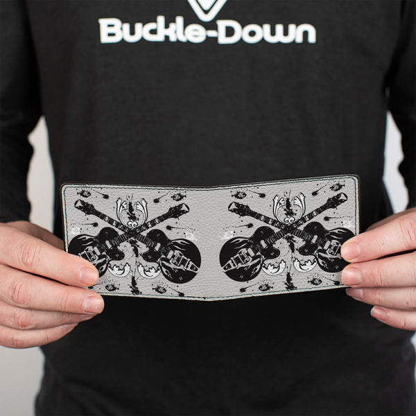 Buckle Down Bi-Fold Wallet - Electric Guitars