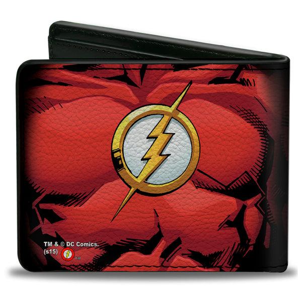 Buckle Down Bi-Fold Wallet - Flash Chest Logo