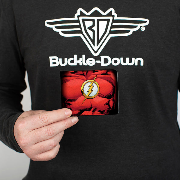 Buckle Down Bi-Fold Wallet - Flash Chest Logo