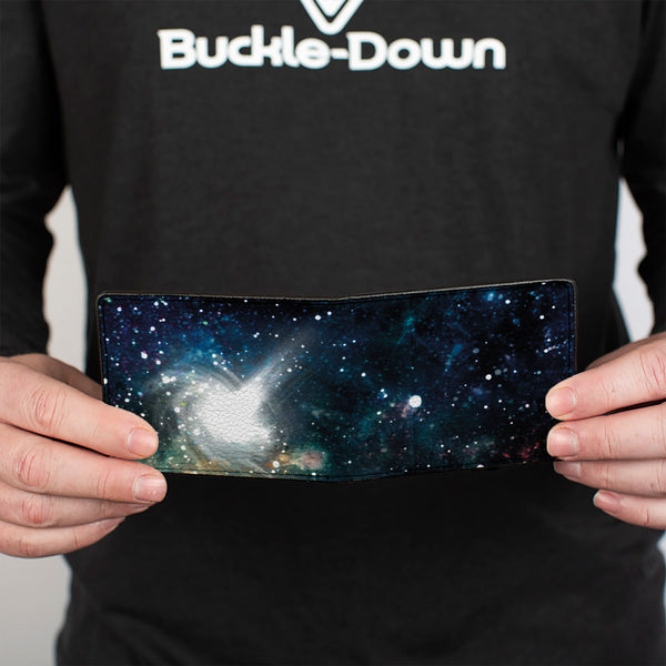 Buckle Down Bi-Fold Wallet - Galaxy Collage