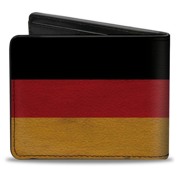 Buckle Down Bi-Fold Wallet - Germany Flag Weathered