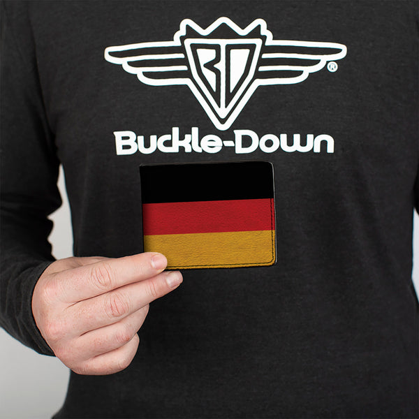 Buckle Down Bi-Fold Wallet - Germany Flag Weathered