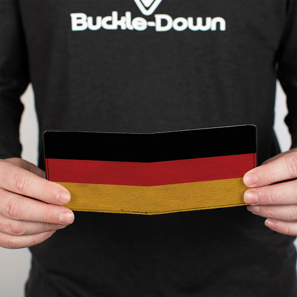 Buckle Down Bi-Fold Wallet - Germany Flag Weathered