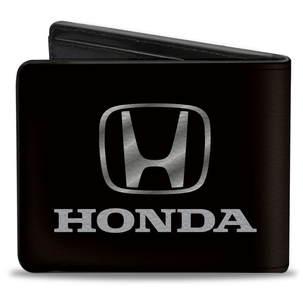 Buckle Down Bi-Fold Wallet - Honda Black Silver