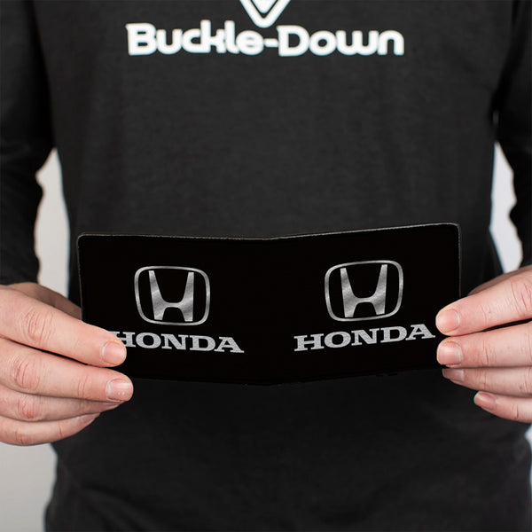 Buckle Down Bi-Fold Wallet - Honda Black Silver