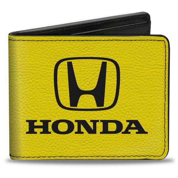 buckle down Bi-Fold Wallet - Honda Logo Yellow Black