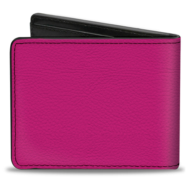 Buckle Down Bi-Fold Wallet - Hot Pink